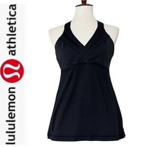 Lululemon Black Deep Breath Tank Top Luxtreme Size 10